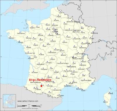 Carte de Idrac-Respaillès