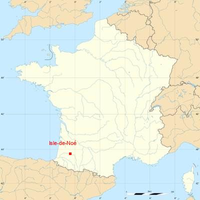 Fond de carte avec Isle-de-Noé