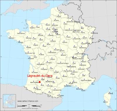 Carte de Lagraulet-du-Gers