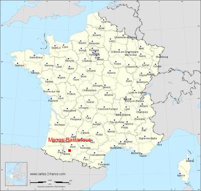 Carte de Manas-Bastanous