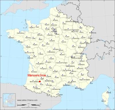 Carte de Mansencôme