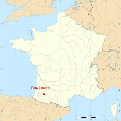 Fond de carte avec Pouy-Loubrin
