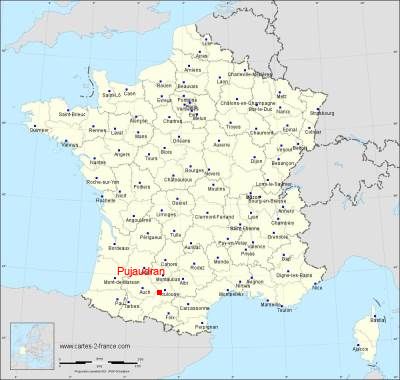 Carte de Pujaudran