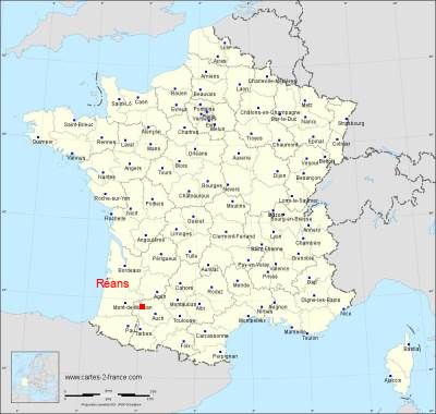 Carte de Réans