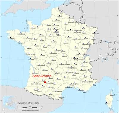 Carte de Saint-Antoine