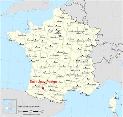 Carte de Saint-Jean-Poutge