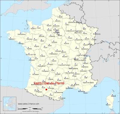 Carte de Saint-Lizier-du-Planté