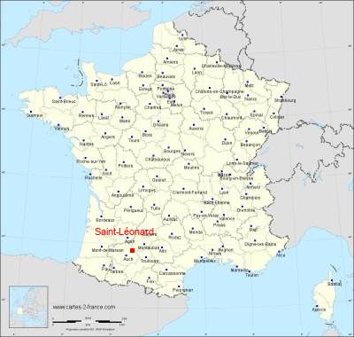 Carte de Saint-Léonard