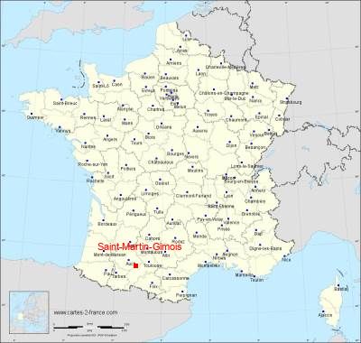 Carte de Saint-Martin-Gimois