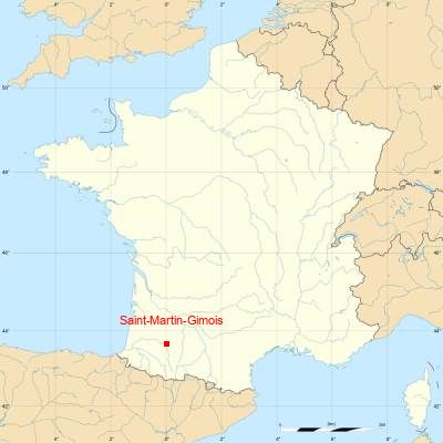 Fond de carte avec Saint-Martin-Gimois