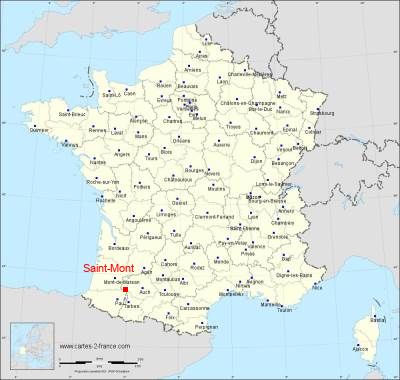 Carte de Saint-Mont