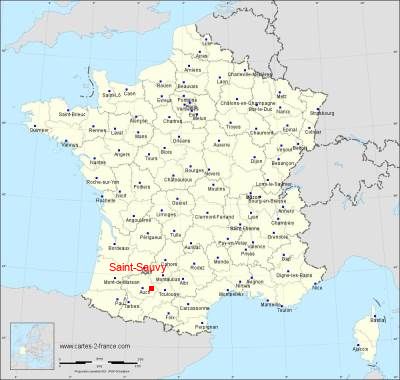 Carte de Saint-Sauvy