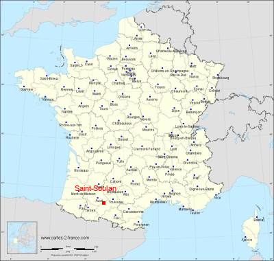 Carte de Saint-Soulan
