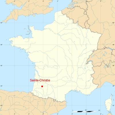 Fond de carte avec Sainte-Christie