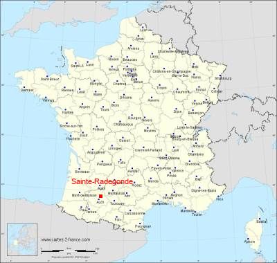 Carte de Sainte-Radegonde