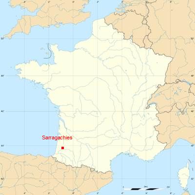 Fond de carte avec Sarragachies