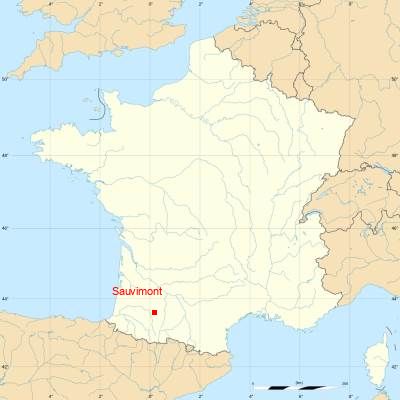 Fond de carte avec Sauvimont