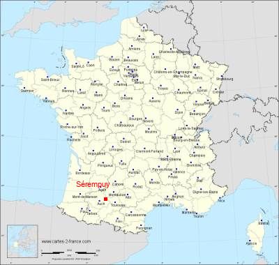 Carte de Sérempuy
