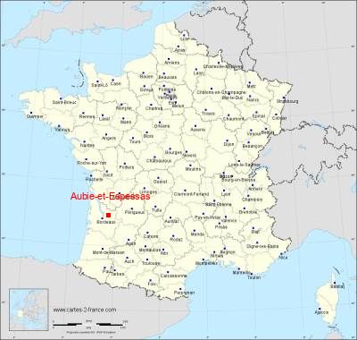 Carte de Aubie-et-Espessas