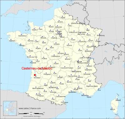 Carte de Castelnau-de-Médoc