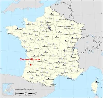 Carte de Castres-Gironde