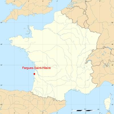 Fond de carte avec Fargues-Saint-Hilaire