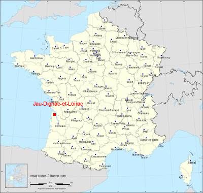 Carte de Jau-Dignac-et-Loirac