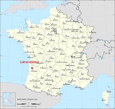 Carte de Listrac-Médoc