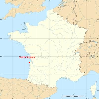 Fond de carte avec Saint-Gervais
