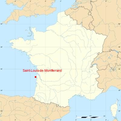 Fond de carte avec Saint-Louis-de-Montferrand