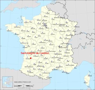 Carte de Saint-Magne-de-Castillon