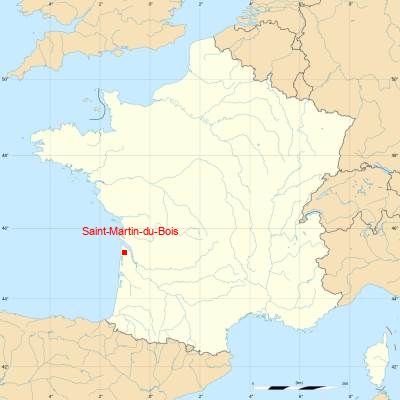 Fond de carte avec Saint-Martin-du-Bois