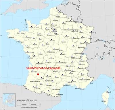 Carte de Saint-Michel-de-Lapujade
