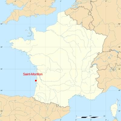 Fond de carte avec Saint-Morillon
