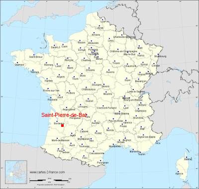 Carte de Saint-Pierre-de-Bat