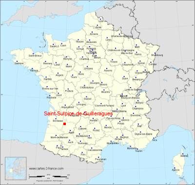 Carte de Saint-Sulpice-de-Guilleragues