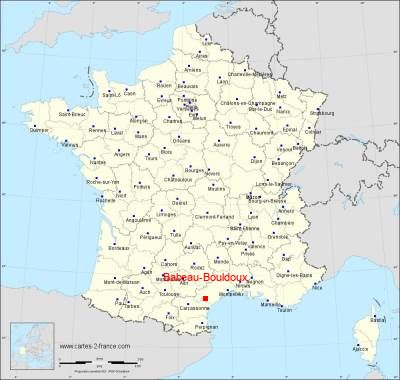 Carte de Babeau-Bouldoux