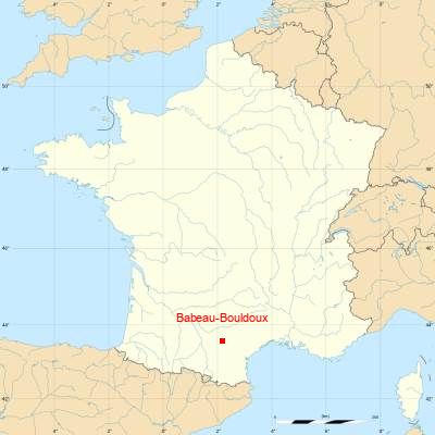 Fond de carte avec Babeau-Bouldoux