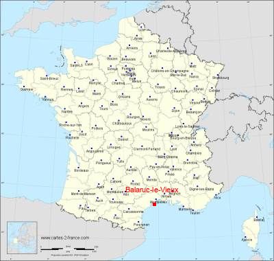 Carte de Balaruc-le-Vieux