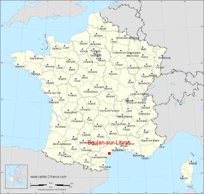 Carte de Boujan-sur-Libron