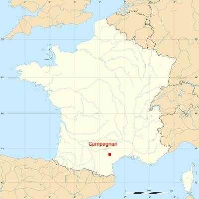 Fond de carte avec Campagnan