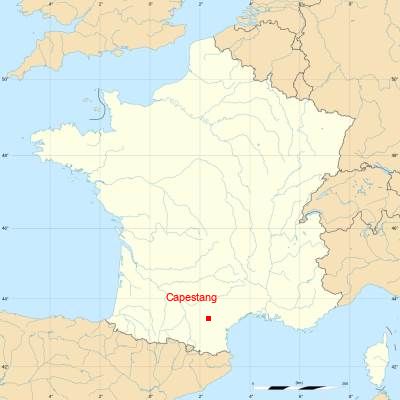 Fond de carte avec Capestang