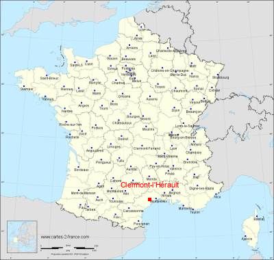 Carte de Clermont-l'Hérault