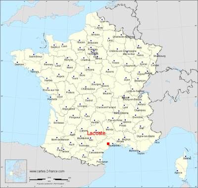 Carte de Lacoste