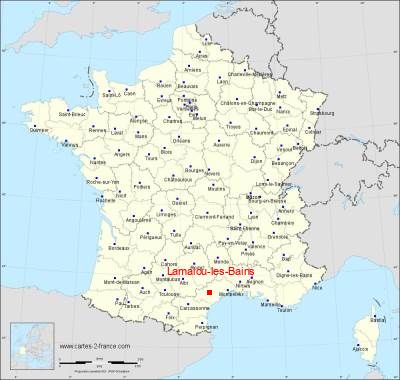 Carte de Lamalou-les-Bains