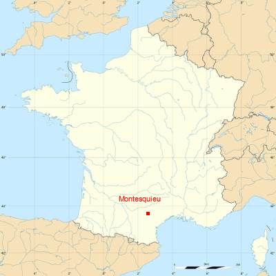 Fond de carte avec Montesquieu