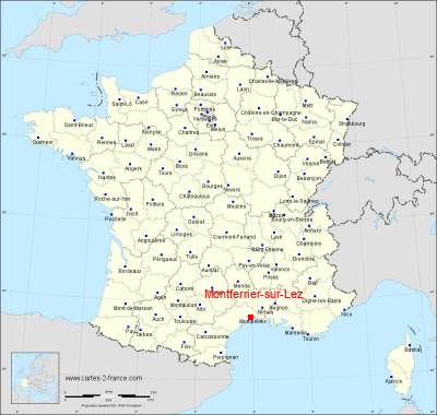 Carte de Montferrier-sur-Lez