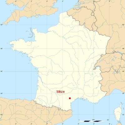 Fond de carte avec Mèze