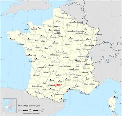 Carte de Pinet