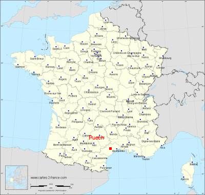 Carte de Puech